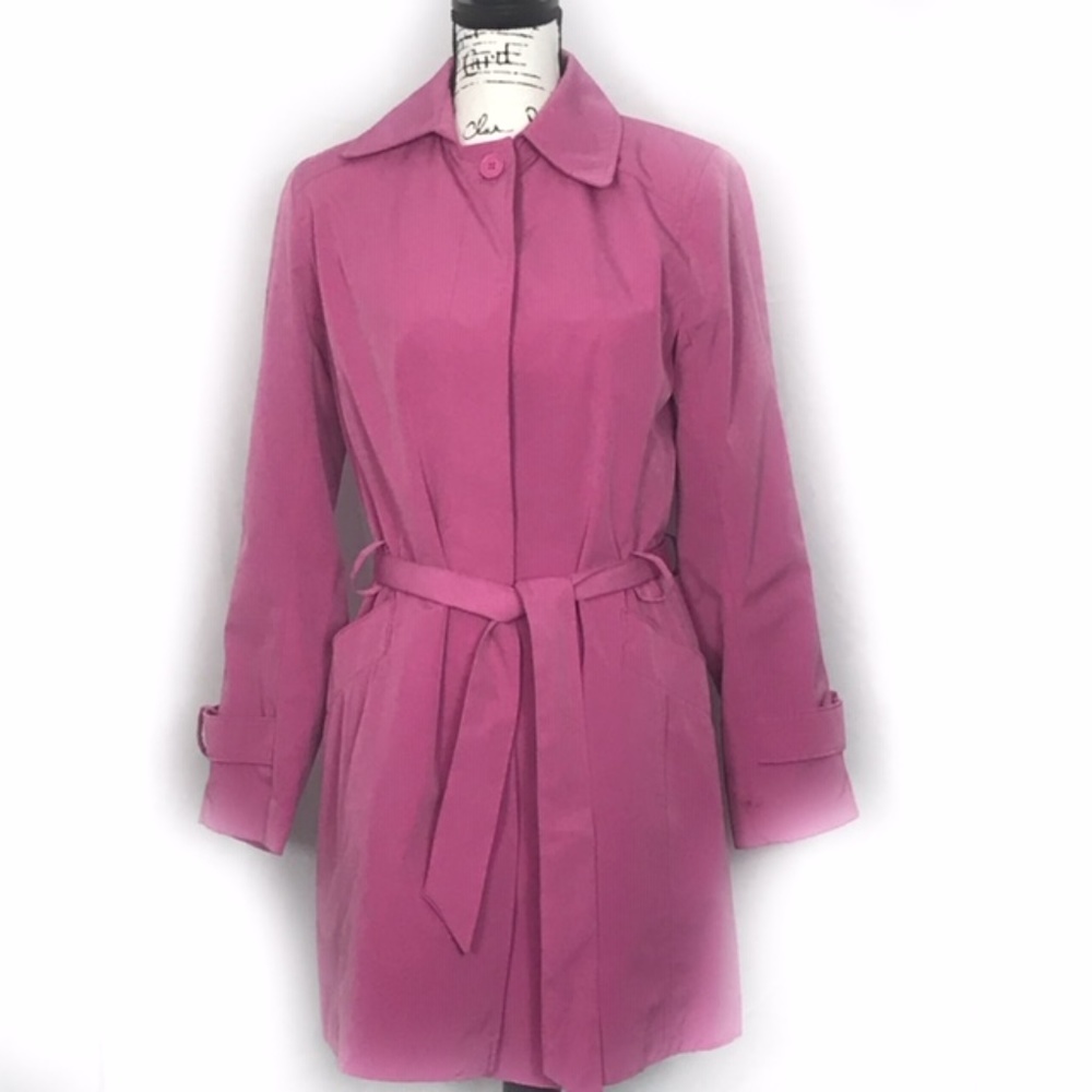 Towne Collection Lightweight Pink Trench Coat